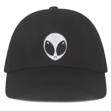 Новинка, модная бейсболка с изображением пришельцев, кепка Outstar snaper Space E.T UFO Fans, черная бейсболка в стиле хип-хоп, кепка для папы, для мужчин и женщин