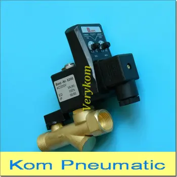 

2/2 Way 1/2'' Compressor Auto Condensate 24V DC 220V AC Drain Digital Timer Valve Solenoid Valves DC24V AC220V 1.6Mpa