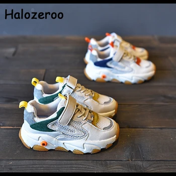 

Spring 2020 Kids Sport Sneakers Children Soft Chunky Sneakers Baby Girls Mesh Casual Sneakers Boys Beige Brand Shoes Trainers