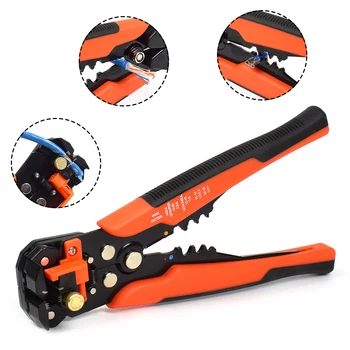 

New Self Adjusting Insulation Wire Stripper Cutting Cable Crimping Pliers For Terminal 0.2-6.0mm Multi solder wirePliers