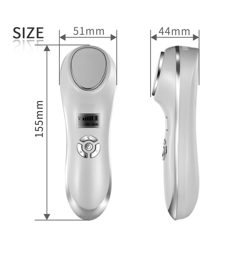  Ice Hot Hammer Ultrasonic Vibration Hot Cold Cycle Import Absorb LED RF Lifting Hifu Machine Shrink - 4000444003328