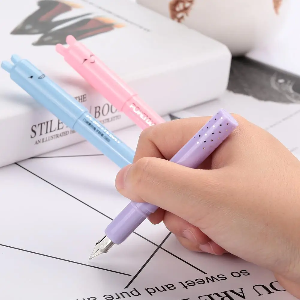 С чернилами Sac кролик форма авторучка набор чернил Kawaii школьные принадлежности