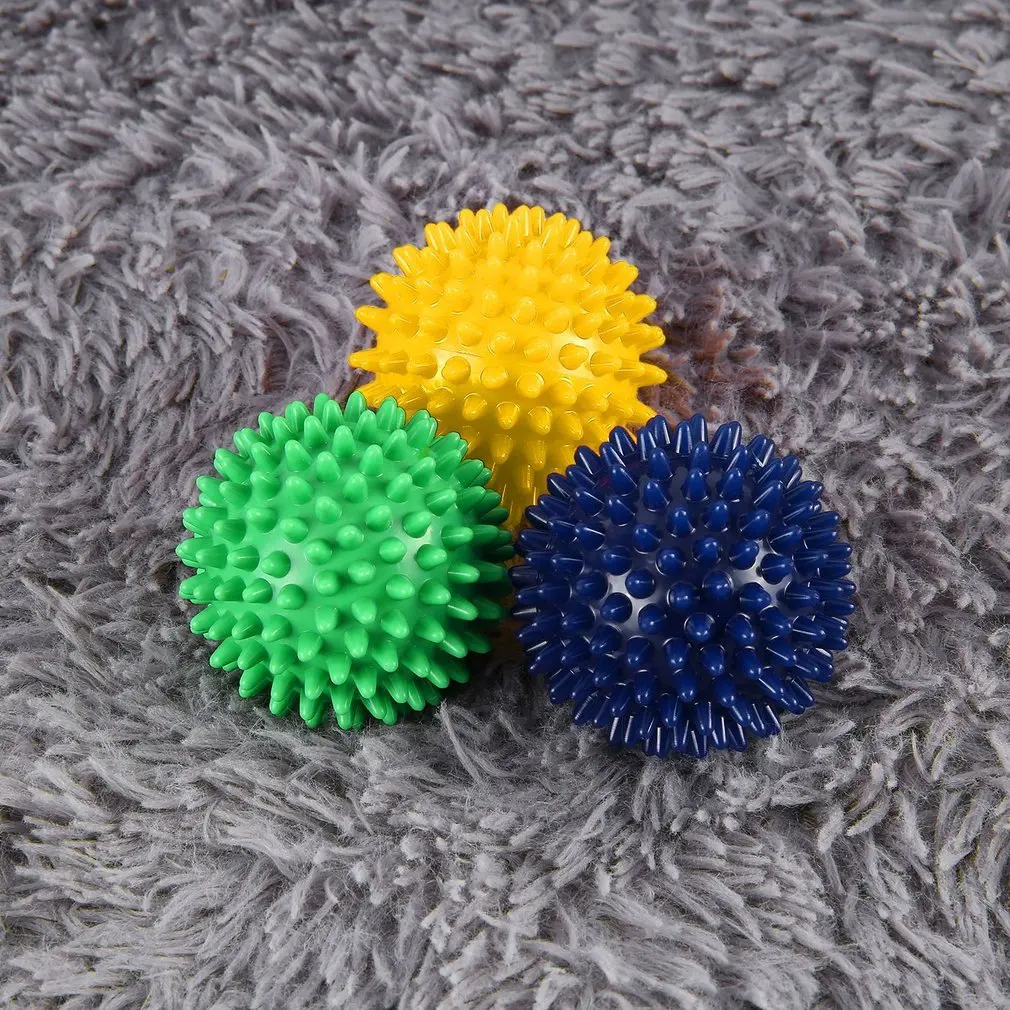 

8 cm PVC High Density Spiky Massage Ball Foot Pain Plantar Fasciitis Reliever Treatment Hedgehog Ball Massager Acupressure Ball