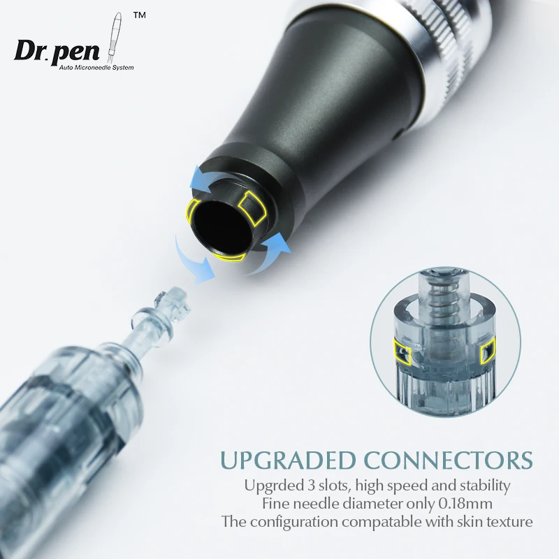 Authentieke Dr Pen Ultima M8 Microneedling Met 12 Stuks Naalden Gezichtsverzorging Draadloze Derma Pen Beuty Machine