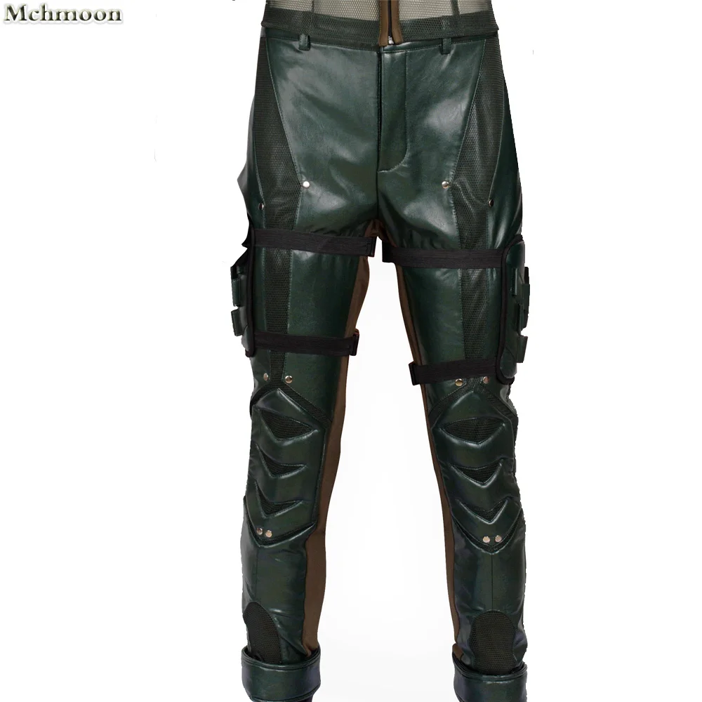 Disfraz de la flecha verde de la temporada 5 para hombre, traje de Oliver  Quee para Halloween, pantalón de cuero para adulto - AliExpress, image size:1000x1000