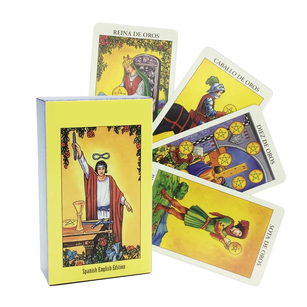 2021 New Tarot Deck Mysterious Divination Spanish Rider Cards Factory Made oracle card Board Game 78Pcs/Set | Спорт и развлечения