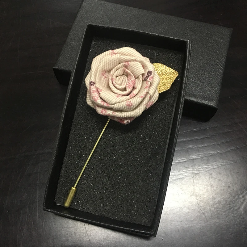 No BOX Brooches Британская Мужская и женская романтическая брошь из сплава на лацкане, брошь для жениха, свадьбы, клуба, вечерние, для костюма, цветочные броши в форме цветка розы аксессуары для корсажа - Цвет: No BOX Brooches