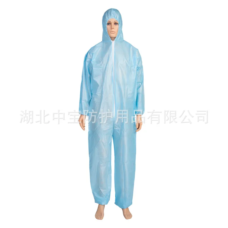 

Disposable Non-woven Fabric Lamination Thick One-piece Protection Suit/Hooded Chemical Paint Spraying Dustproof Waterproof Paint