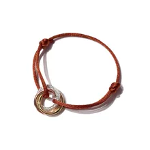 12 видов цветов классические золотые цвета головоломка браслет полный Циркон регулируемый размер Веревка Браслеты для женщин ювелирные изделия DJ1377