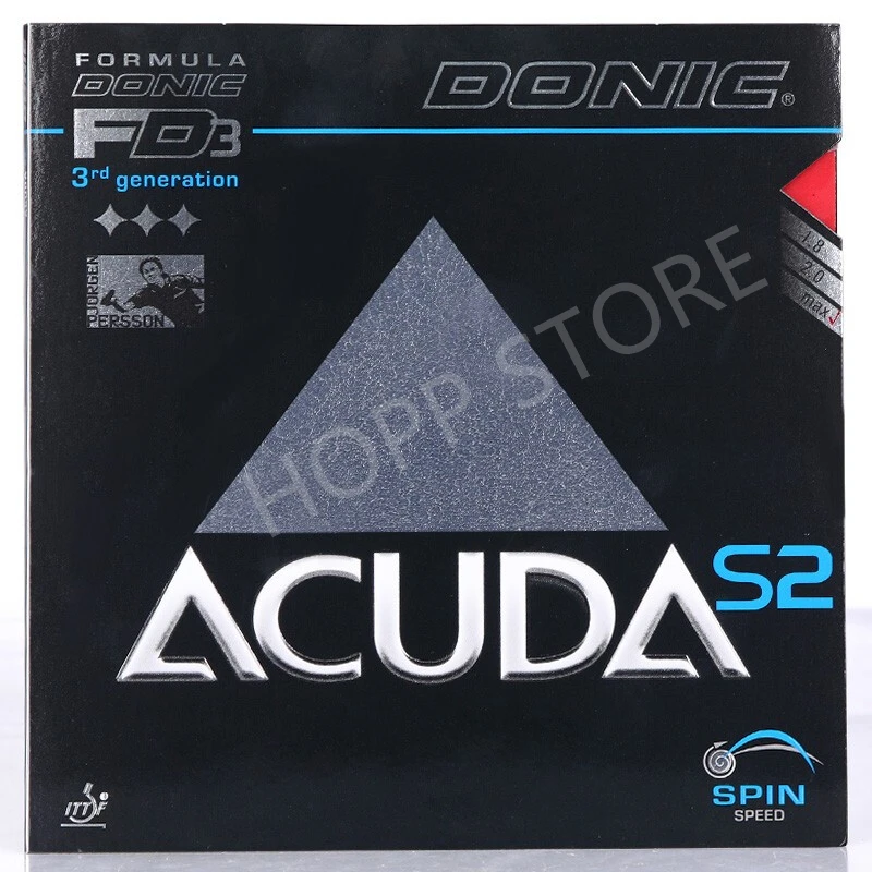 Donic Acuda S2 Table Tennis Rubber Fast Attack Loop Pimples In With Sponge Ping Pong Tenis De
