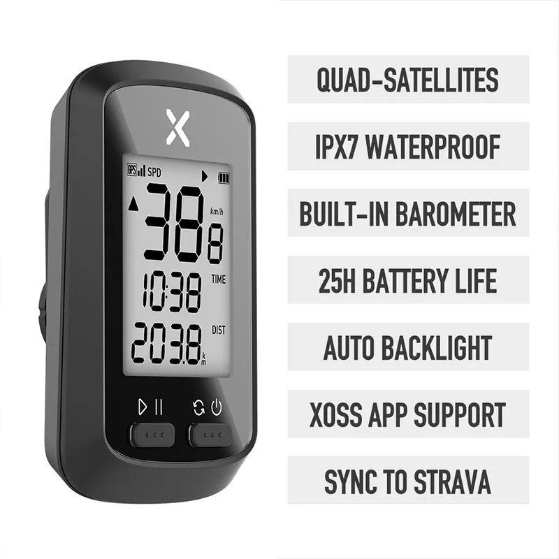XOSS G велосипедный компьютер GPS Bluetooth беспроводной секундомер водонепроницаемый