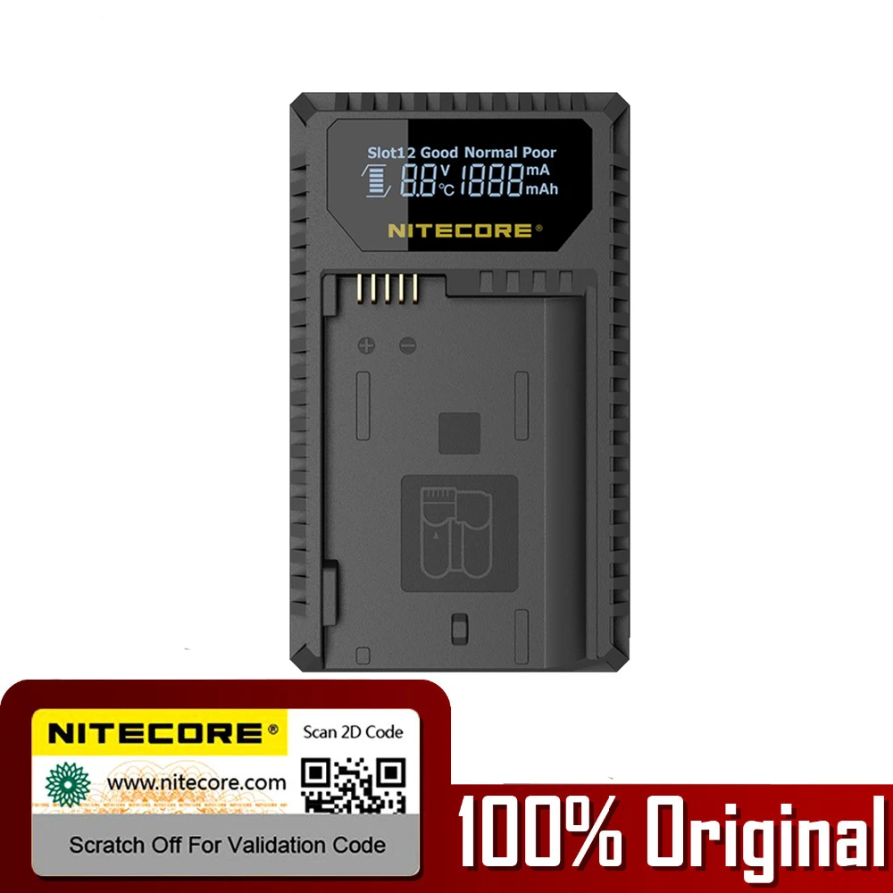 Nitecore UNK1 USB двойное зарядное устройство для камеры Nikon EN-EL14 EN-EL14a D750 D810 D610 DF D7100 D7000 D5100
