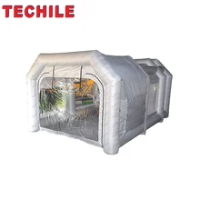 Наружная надувная покрасочная кабина для автомобиля, покрасочная кабина, надувная Автомобильная покрасочная кабина с 2 бесплатными воздуходувками