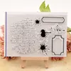 Clear Stamps Card Making Decorative DIY Scrapbooking TPR 11*15.5cm Text Ink Bookmark Transparent Handmade Gift Photo Album Decor ► Photo 1/5