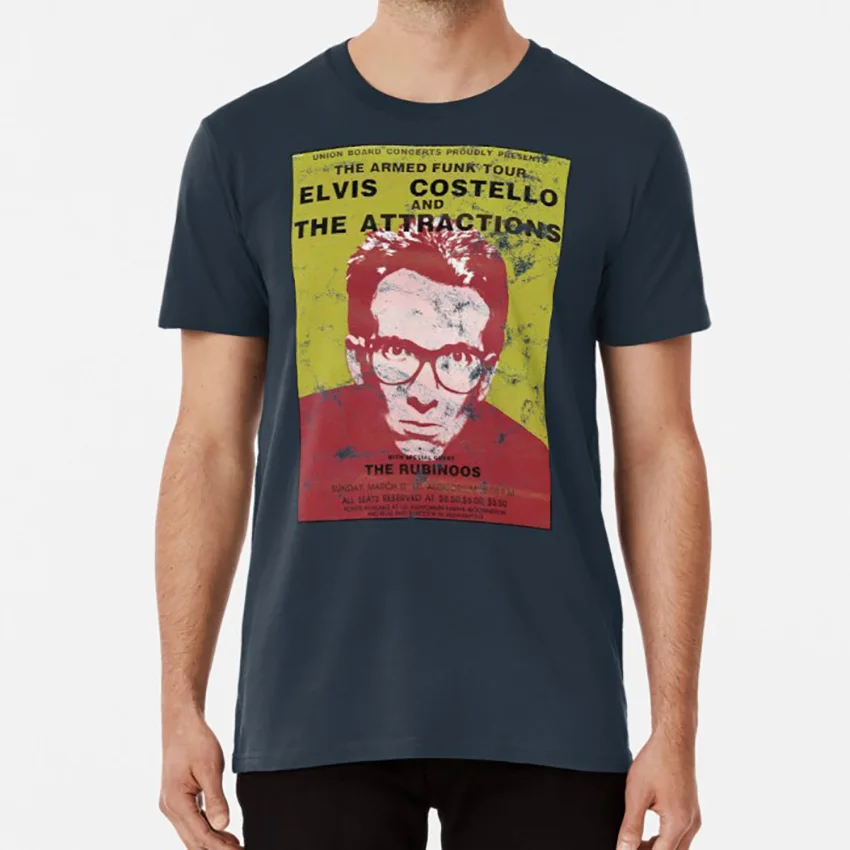 Футболка Elvis Costello On Tour футболка elvis costello new wave post punk с жесткими пластинами 80s 70s 90s