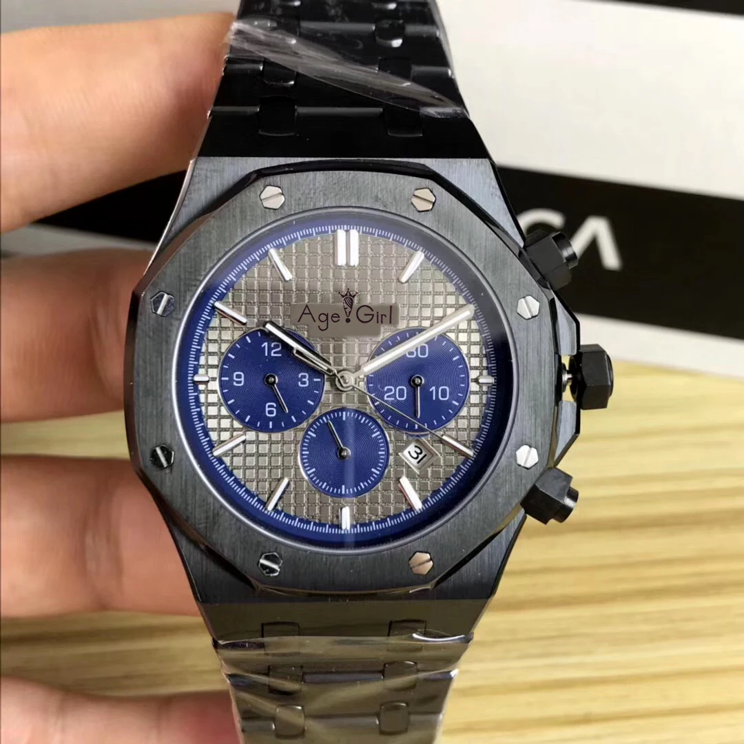 

Luxury Brand New Automatic Mechanical Self Wind Men Watch Sapphire Glass Full Black Limited Sport Blue White Gent Watches AAA+
