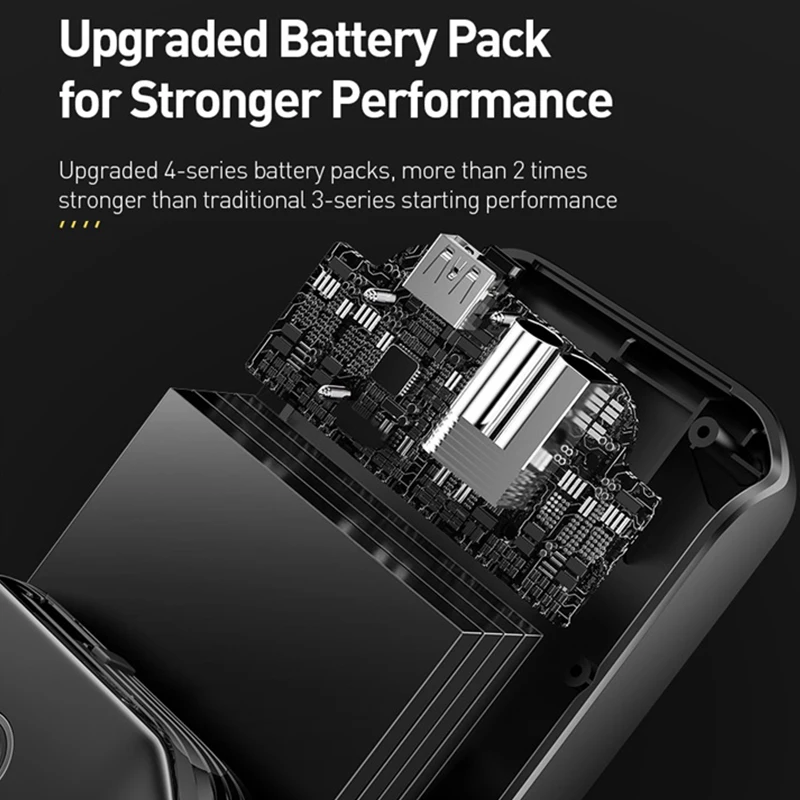 Baseus автомобильное пусковое устройство аккумулятор power Bank 800A Jumpstarter Авто Buster аварийный усилитель автомобильное зарядное устройство пусковое устройство