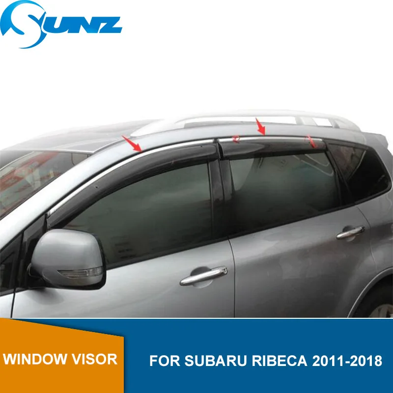Дым боковое окно отражатель для Subaru RIBECA 2011 2012 2013 дождь дефлектор гвардии SUNZ
