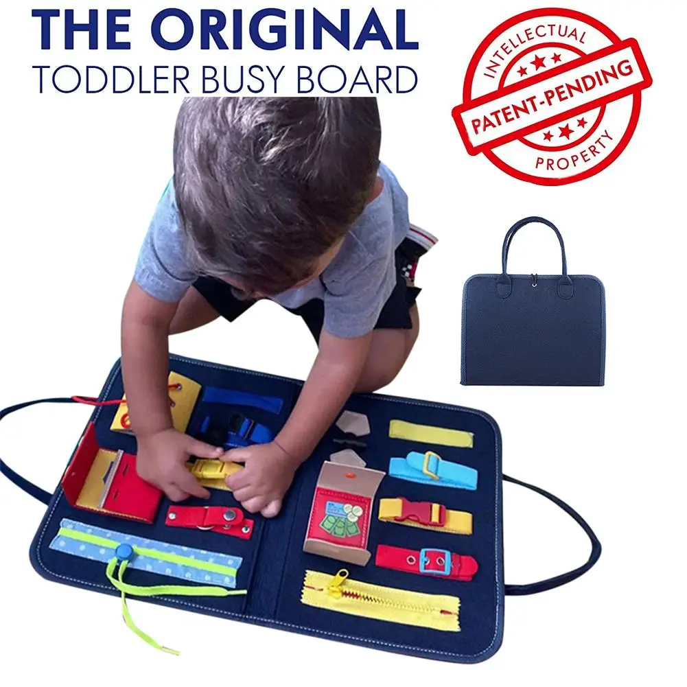 

Montessori Toy Essential Educational Sensory Board For Toddlers Ntelligence Development Educational Toy DropShipping