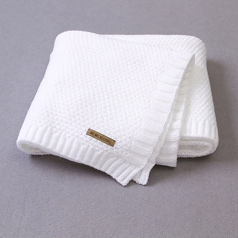 Hot Item Baby Blanket White Babies And Beautiful Easy-To-Carry Breathable Simple Suitable-For OnwZe8KJNql