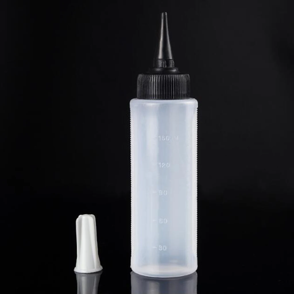 3 Packs Hair Color Bottle Applicator, Plastic Squeeze Bottle for Hair, Dispensing Bottles Nozzle Tip Dye Bottle