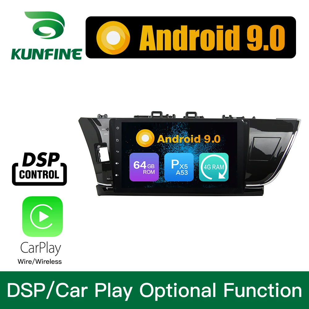 Best Android 9.0 Octa Core 4GB RAM 64GB ROM Car DVD GPS Multimedia Player Car Stereo for Toyota Corolla 2014 2015 Left Hand Driver 2