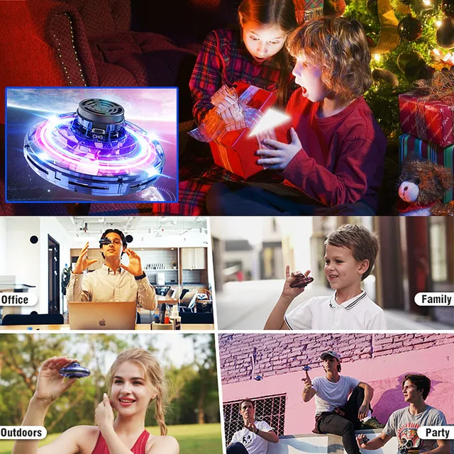 FLYNOVA Flying Spinner Boomerang Magic Mini UFO Drone Flyorb Fidget Toys Original Product 5