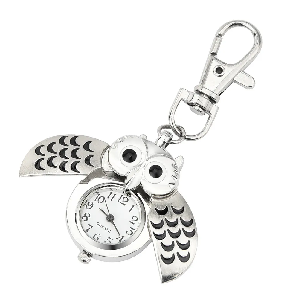 Fashion Lady Pocket Watch Cute Cartoon Owl Pocket Watch Gorgeous Multicolor Pocket Pocket Keychain Pocket Watch женские часы 50