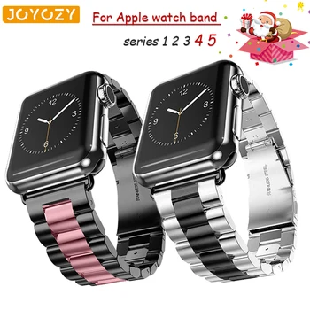 

Joyozy Stainless Steel Bracelet Strap for iwatch Series 4 5 3 2 1 Replacement Watchband for Apple Watch 38mm 42mm 40mm 44mm