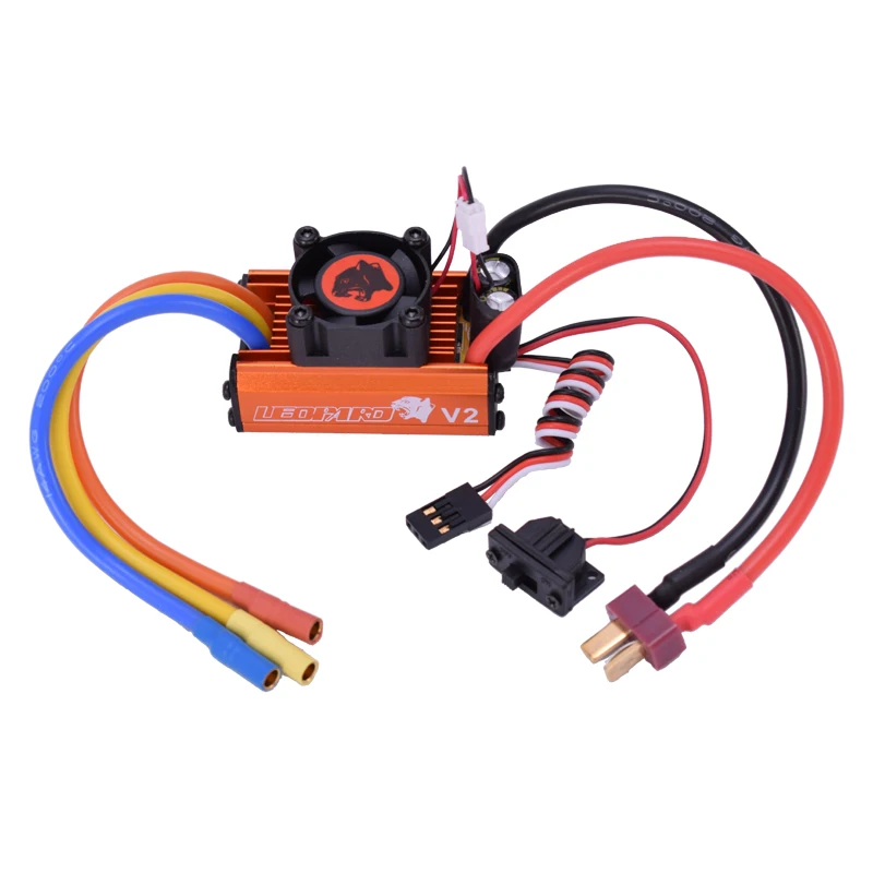 SKYRC Leopard 12,0 T 3300KV бесщеточный сенсорный двигатель 60A ESC светодиодный набор для программирования карт питания комбинированная система для 1/10 RC автомобиля грузовика