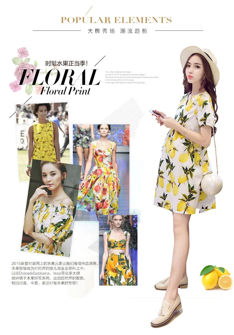New Style Pregnant Women Dress Korean-style Fashion Loose And Plus-sized Mid-length Short Sleeve Summer Printed Nursing Maternit