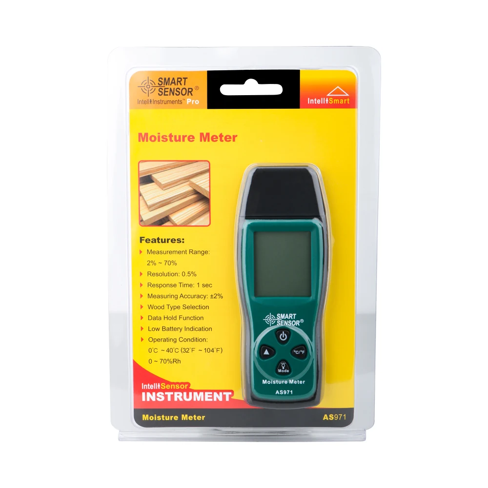 Temperature & Humidity WZCUICAN Moisture Meters Wood Moisture Meter