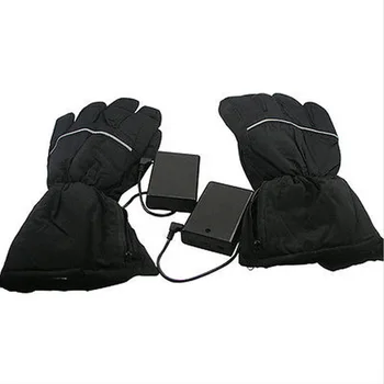 

2PCS Winter Warm Soft Thermal Hunting Camping Waterproof Cycling Outdoor Sports Motorcycle Riding Heated Gloves Battery Powered
