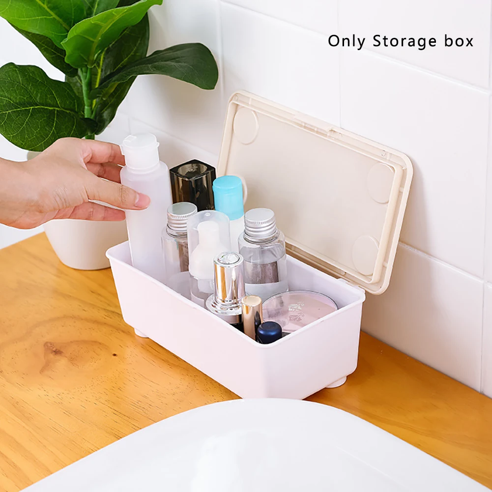 

PP With Lid Kitchen Storage Case Refrigerator Easy Clean Home Socks Simple Multifunctional Desktop Organizer Cosmetics Case