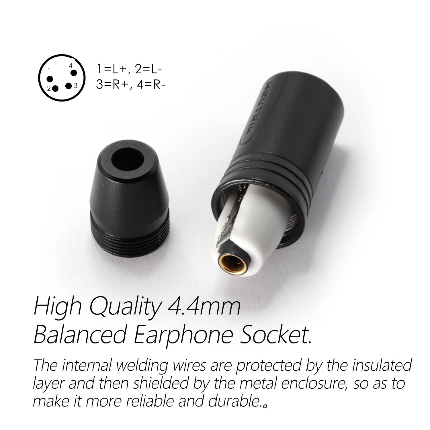 4 a 4.4mm, adaptador para dispositivos de