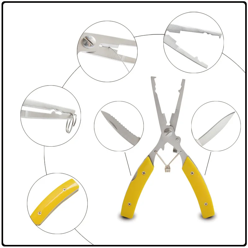

[] Multi-functional Forceps/Fish Lip Grip/qu gou qian/Fishing Pliers/Profession