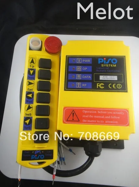 

1 Speed Control Hoist Crane Remote Control System A100