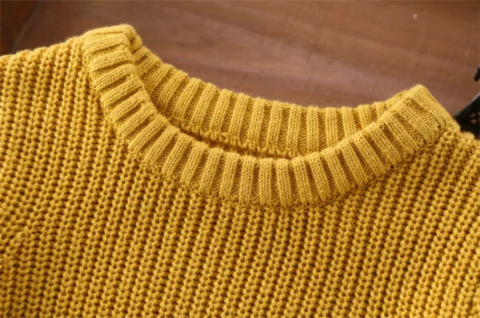 Rlyaeiz/Детский свитер; коллекция года; сезон весна-осень; Повседневный детский трикотажный пуловер с круглым вырезом; вязаный свитер для маленьких мальчиков; От 1 до 9 лет