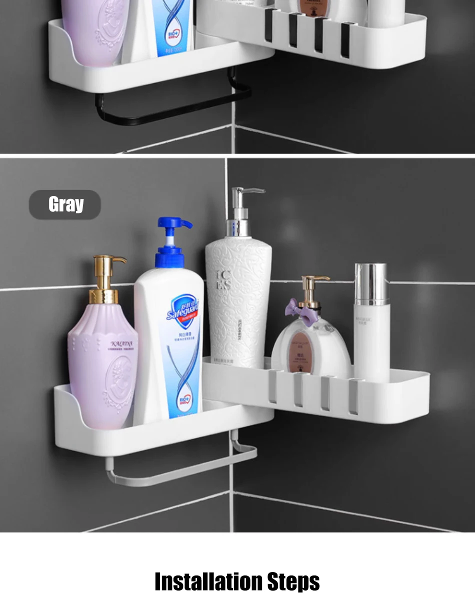 Bathroom Shelf Organizer Rotatable