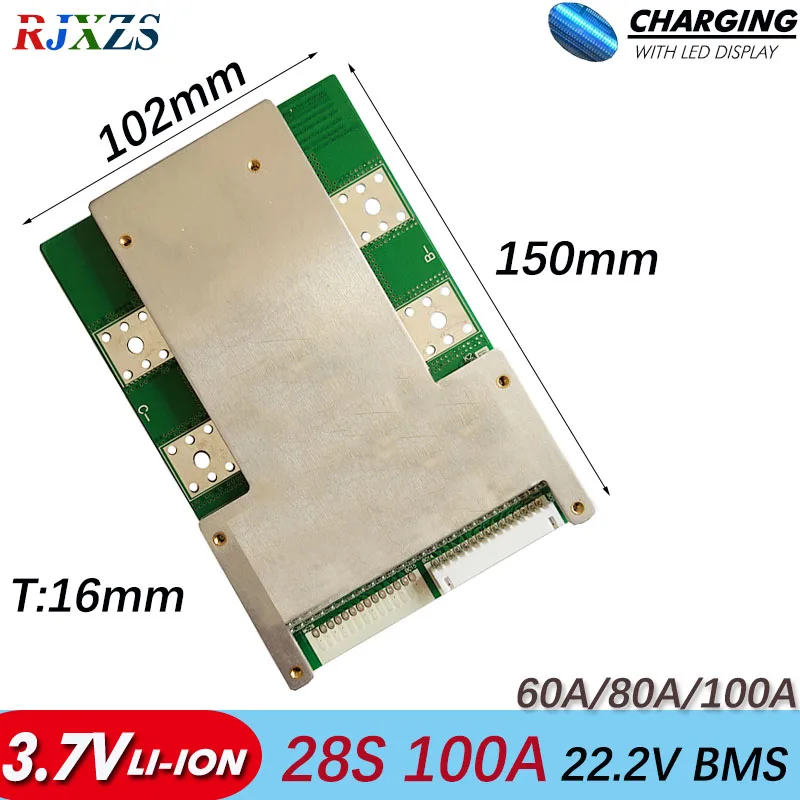 Литий ионный аккумулятор BMS 28S 120 А/80 А/60 А В|bms pcm|pcm bmsbms li-ion |