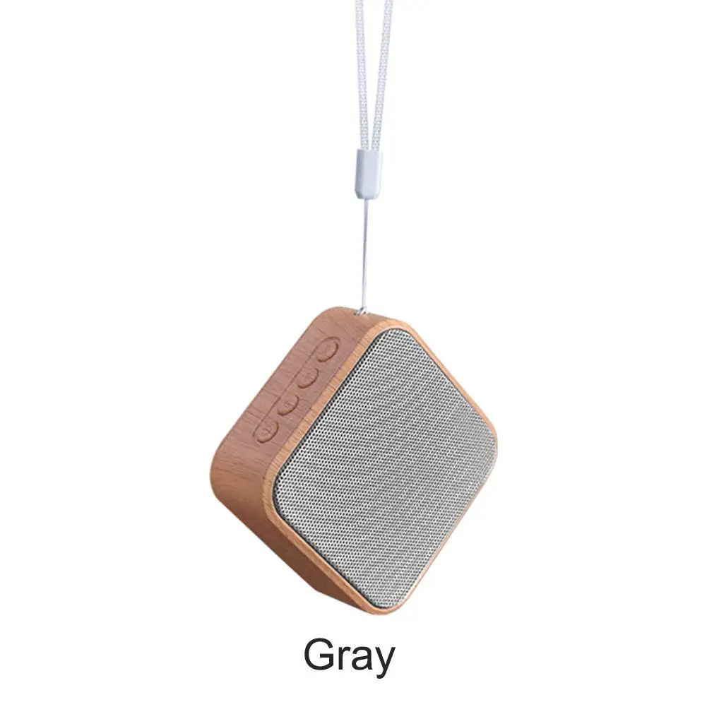 A70 Bluetooth 4,2 деревянный динамик портативный Bluetooth динамик HD аудио Улучшенный бас для дома и путешествий для AUX Tf карты - Цвет: Gray