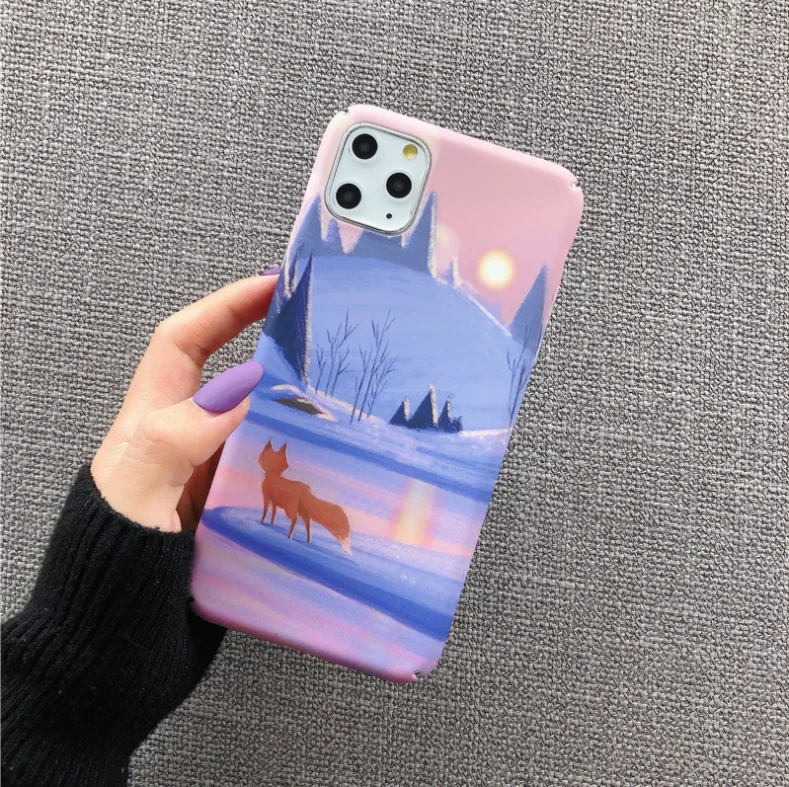 Oil painting Fitted Case For Xiaomi Mi 9 8 SE CC9 Note 3 Back Cover Funda A2 6 Matte Colorful Hard PC Mobile Phone Bag |