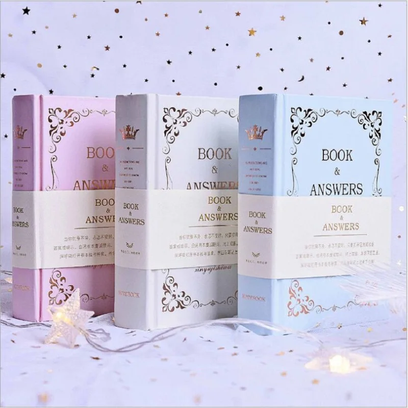 

new hardcover Book of Answers hardback edition diary notebook notepad clothbound