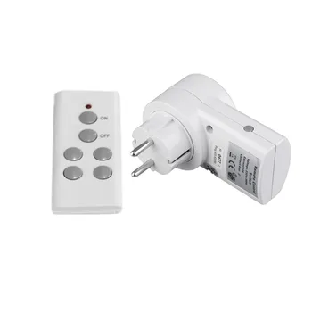 

230V 10A Wireless Remote Control Switch Socket Power Meter Home House Power Outlet Light Wattmeter Energy Meter EU Plug