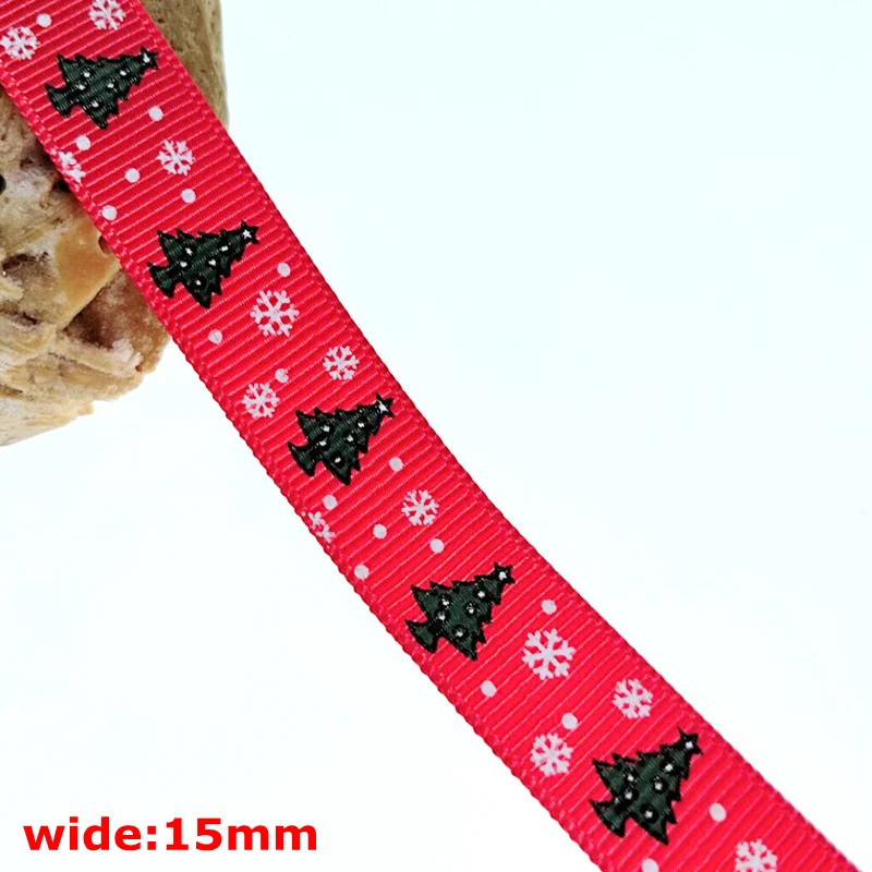 style 11 HL 15 мм/25 мм 5/10/30 ярдов Grosgrain ленты рождественские ленты Свадебная вечеринка рождественские украшения рукоделие DIY подарочная упаковка - Цвет: style 11