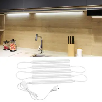 

EU Standard Plug Kitchen Light T5 LED Bar Light High Brightness 10W 6W Energy Saving LED Tubes Under Cabinet Closet Light Decor