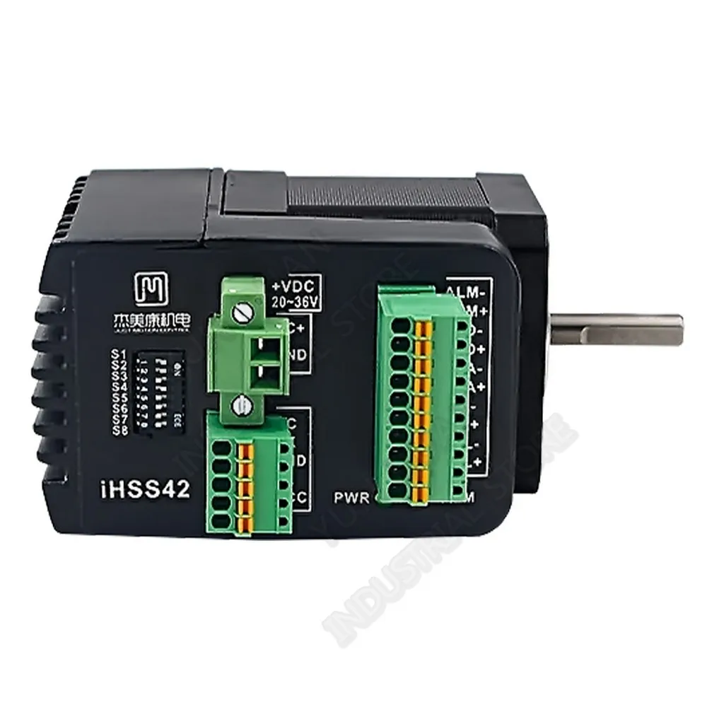 JMC интегрированный NEMA17 42 мм 0.7Nm 24VDC 1500 об/мин DSP Гибридный замкнутая петля мотор драйвер кодировщик все-в-одном сервомотор IHSS42-24-07