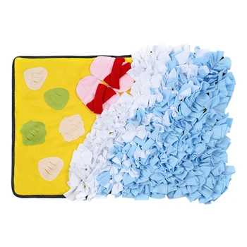 

75x50cm Sniffing Training For Dogs Stress Release Snuffle Mat Feeding Pad Blanket Nosework Activity Beach Slow Feeder Washable