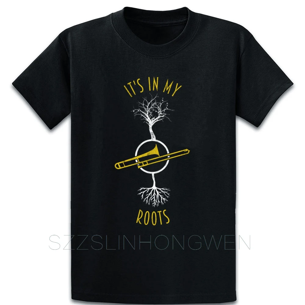 

Trombone Trombonist Musician Roots Dna Funny Gift T Shirt Normal Over Size S-5XL Designer Spring Cotton New Fashion Shirt