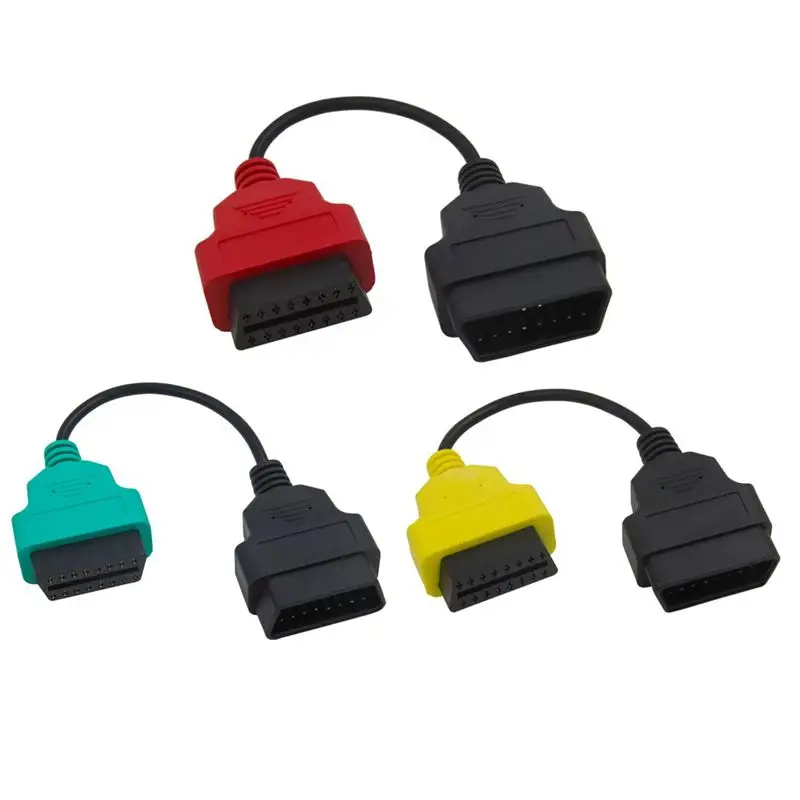 6 шт. хорошее качество для fiat ecu scan OBD2 разъем Диагностический кабель для Fiat ECU Scan мульти ECU Scan кабель для Fiat - Цвет: 3PCS